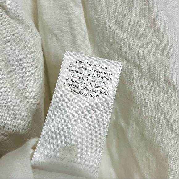 NWT EVERLANE the smocked linen cami white size s - Picture 4 of 7